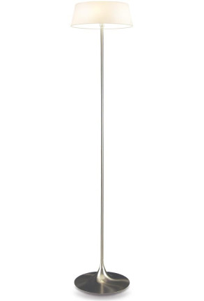 Notar - Lampă de podea cu abajur alb și 3 surse de lumină